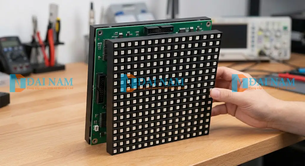 Tấm module led p3.91 kích thước 250x250mm cho màn hình trong nhà