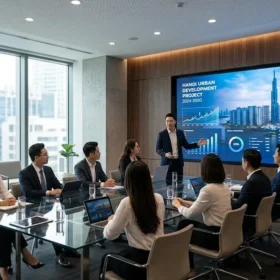 Màn hình LED P2 trong nhà phù hợp lắp đặt cho không gian phòng họp doanh nghiệp hiện đại