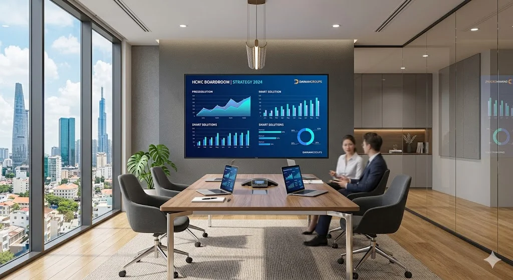 Bảng báo giá và quy mô lắp đặt màn hình led cho hội trường 50m2 trọn gói