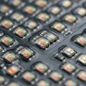 Chi tiết bề mặt module màn hình LED P1.86 sử dụng công nghệ bảo vệ GOB siêu bền