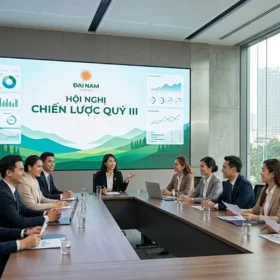 Màn hình LED P3 lắp đặt cho phòng họp giúp hiển thị nội dung sắc nét nhất