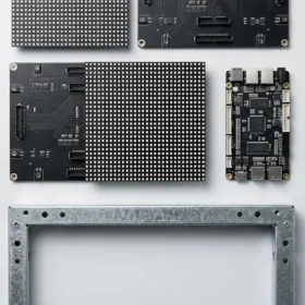 Bóc tách chi tiết các vật tư cấu thành hệ thống màn hình led P3 trọn gói.