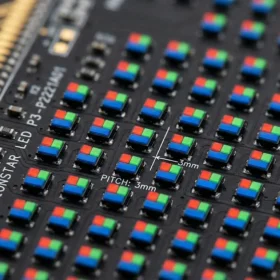 Chi tiết linh kiện chip LED cao cấp trên tấm module màn hình LED P3 chính hãng