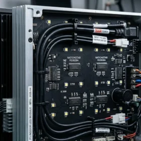 Chi tiết linh kiện chip LED và bộ nguồn chính hãng của màn hình led p3 indoor