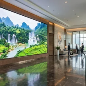 Tổng quan dự án lắp đặt màn hình led p3 trong nhà tại sảnh tập đoàn lớn chuyên nghiệp