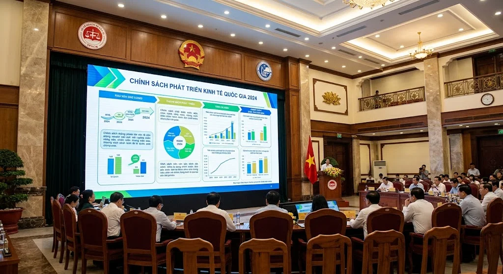 Màn hình LED P5 trong nhà lắp đặt cho hội trường lớn tại Hà Nội