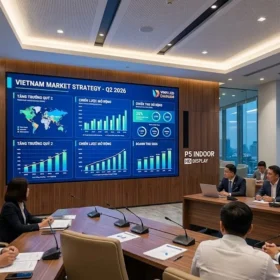 Màn hình led P5 trong nhà ứng dụng cho phòng họp hội trường hiện đại