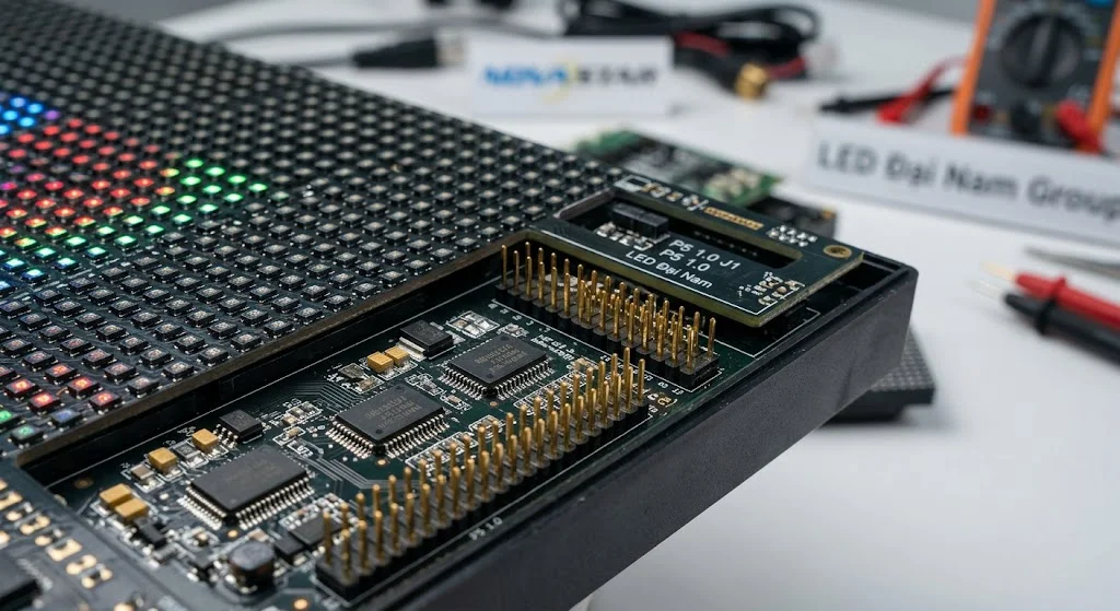 Chi tiết bóng LED đen và mật độ điểm ảnh của module màn hình LED P5 trong nhà