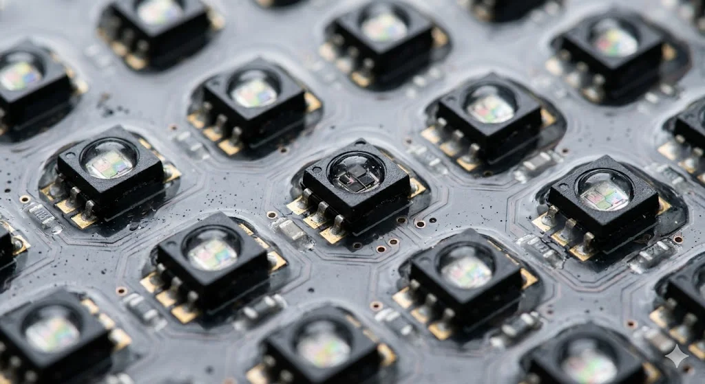 Cấu tạo chi tiết bề mặt module màn hình led p6 ngoai troi với tiêu chuẩn IP65