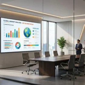 Toàn cảnh lắp đặt màn hình LED phòng họp hiện đại tại văn phòng công ty ở Việt Nam