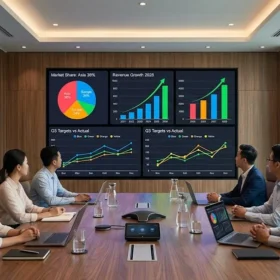 Báo giá lắp đặt màn hình led phòng họp chuyên nghiệp với độ phân giải sắc nét