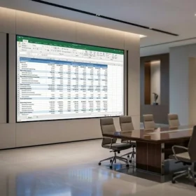 Báo giá màn hình led phòng họp dòng P1.86 hiển thị văn bản và số liệu cực kỳ chi tiết