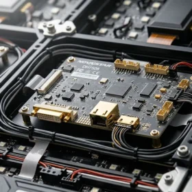 Cấu tạo linh kiện cao cấp bên trong hệ thống màn hình LED phòng họp Đại Nam