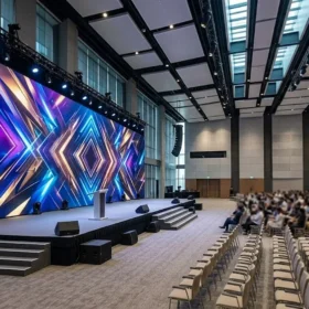 Toàn cảnh dự án thi công màn hình led hội trường quy mô lớn chuyên nghiệp tại Việt Nam