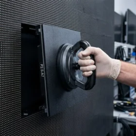 Chi tiết kỹ thuật bảo trì mặt trước khi thi công màn hình led hội trường bằng nam châm