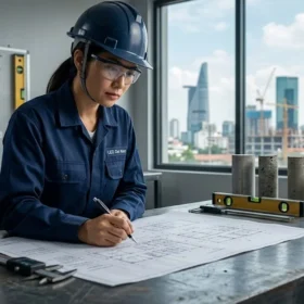 Toàn cảnh quy trình thí nghiệm kiểm định xây dựng chuyên nghiệp tại Công ty LED Đại Nam