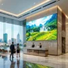 Tổng quan dự án lắp đặt màn hình led p1 86 cao cấp với độ nét 4K tại sảnh tòa nhà