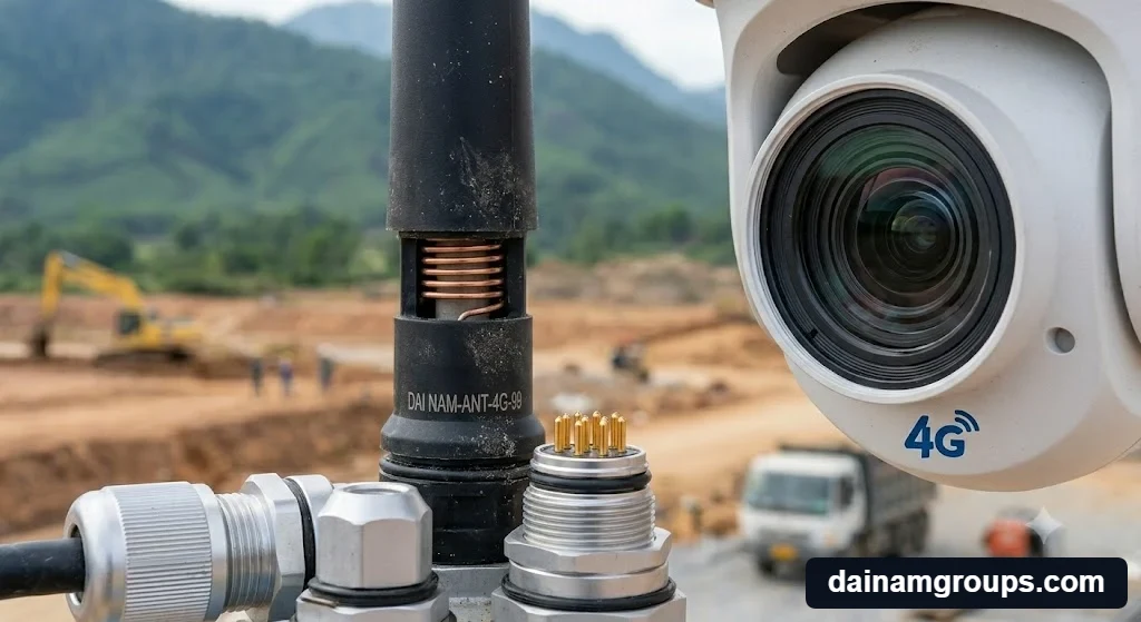 Chi tiết kỹ thuật của Giải pháp lắp đặt camera dùng sim 4g cho công trường vùng sâu