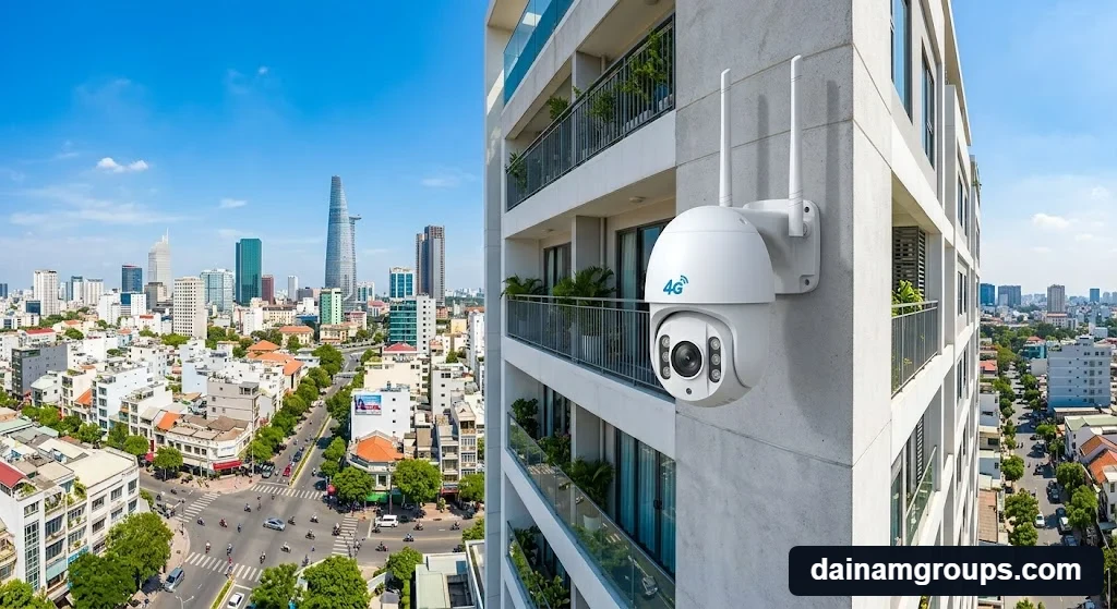 Camera giám sát ngoài trời cho bài Hướng dẫn cài đặt cấu hình APN cho camera lắp sim 3g 4g