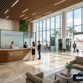 Toàn cảnh không gian văn phòng ảo gần sân bay hiện đại và chuyên nghiệp tại TP.HCM