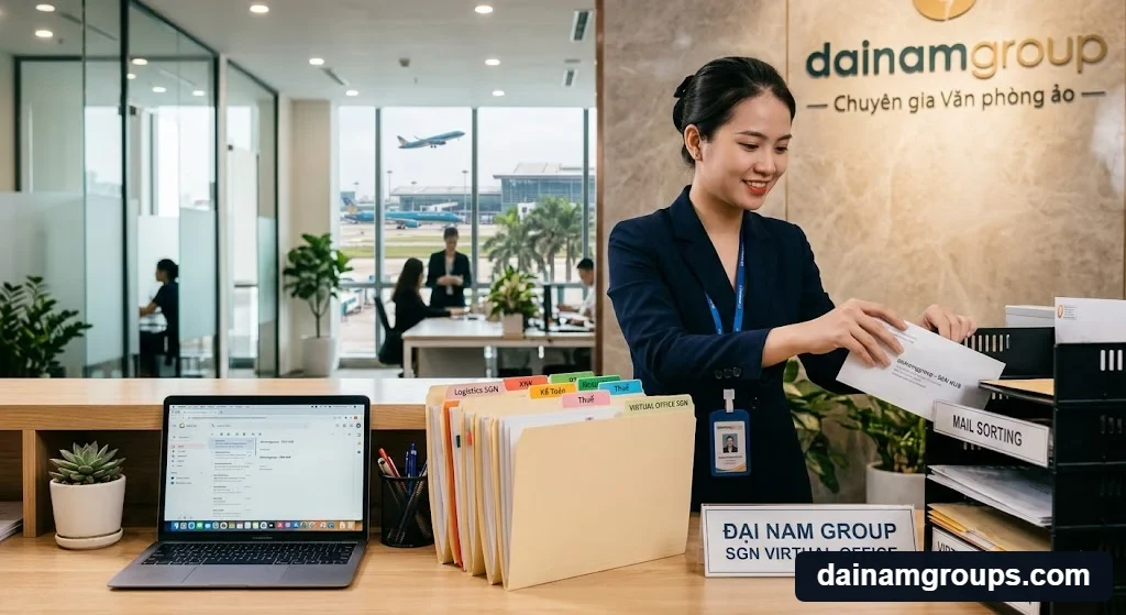 Quy trình xử lý công văn chuyên nghiệp tại văn phòng ảo gần sân bay cho doanh nghiệp