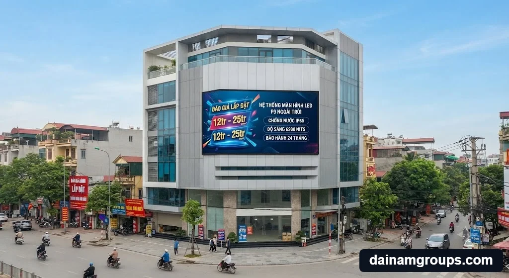 Báo giá thi công trọn gói màn hình led p3 outdoor cập nhật mới nhất