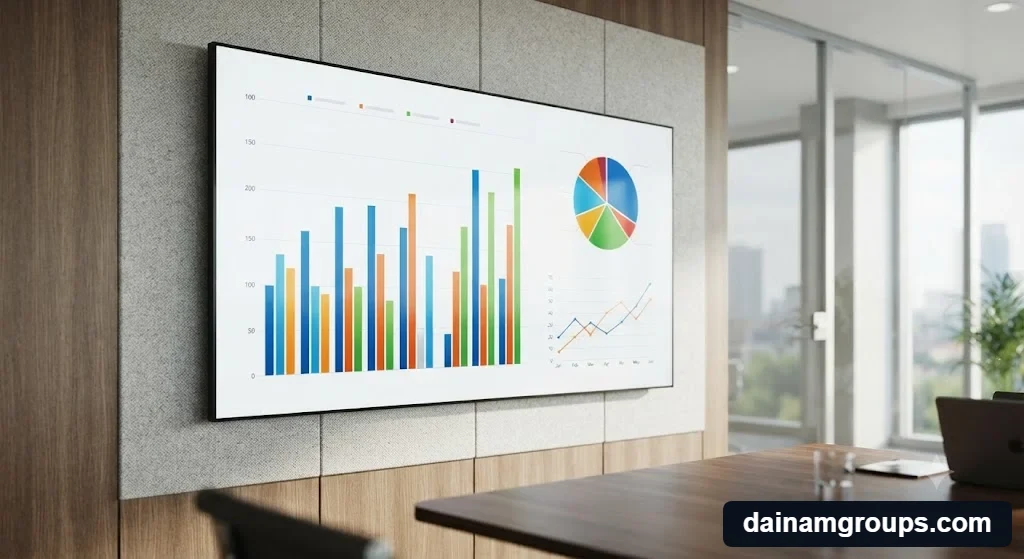 Ưu điểm hiển thị sắc nét không viền ghép của màn hình led phòng họp 100 inch cao cấp